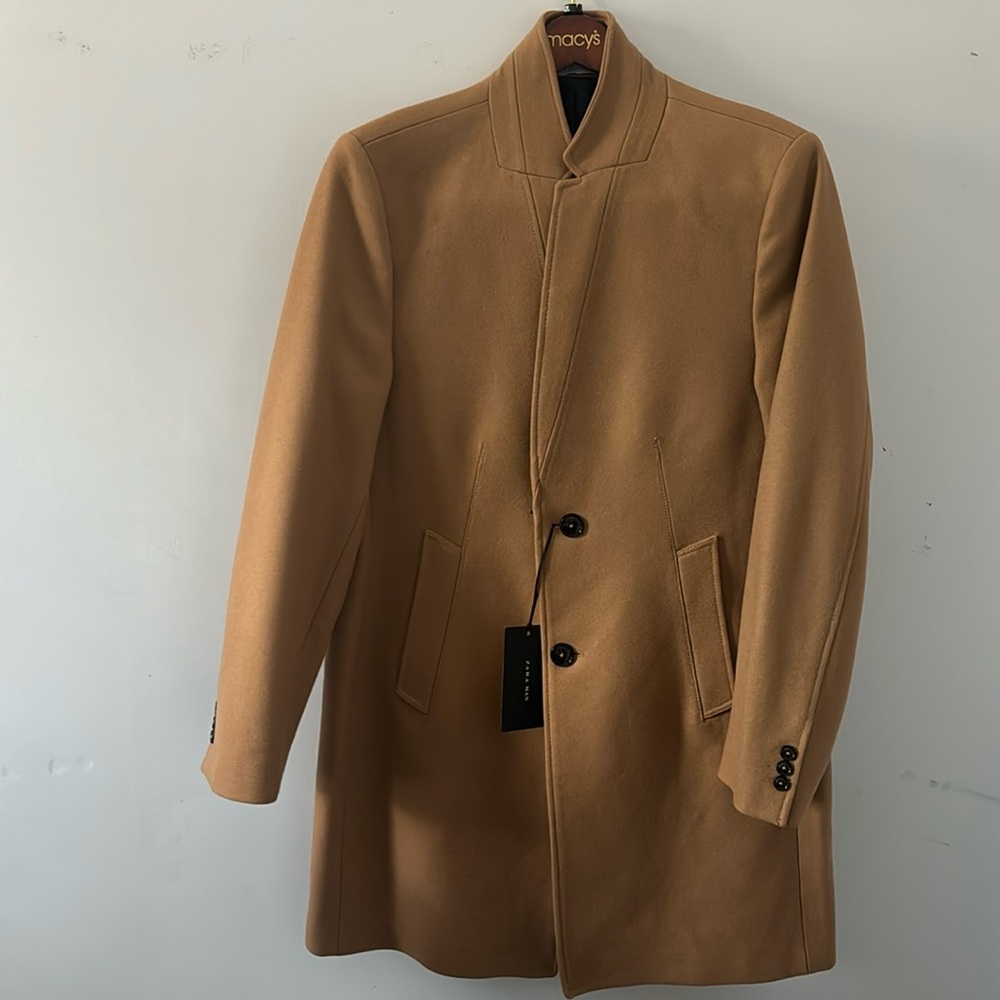 New with tag ZARA Caramel pea coat